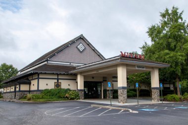 Grovetown, Ga USA - 07 19 21: Miyabi Japanese Steakhouse and Sushi restaurant front building