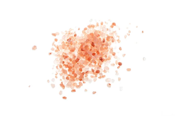 Fresh Himalayan Pink Salt Isolated White Background — Stock Photo, Image
