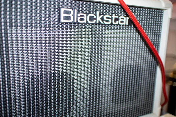 Augusta Usa Blackstar Amplifier Red Guitar Cord Close — Stock Photo, Image