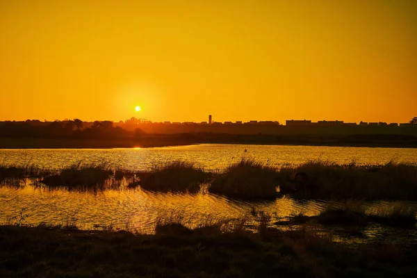 Beautiful Sunrise Backwater Walton Naze Essex — Stock Photo, Image