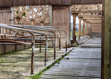 An old abandoned and ransacked farm in the Netherlands