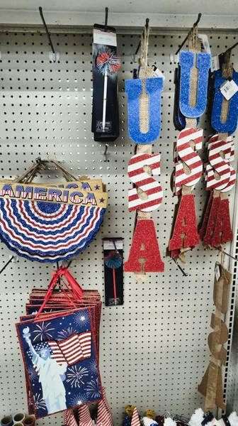 Forth July Goods Now Sale Local Stores — Zdjęcie stockowe