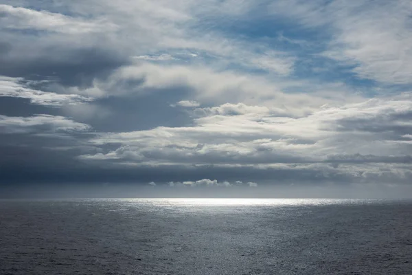 Pohled Moře Proti Zatažené Obloze Monte Carlo Monako — Stock fotografie