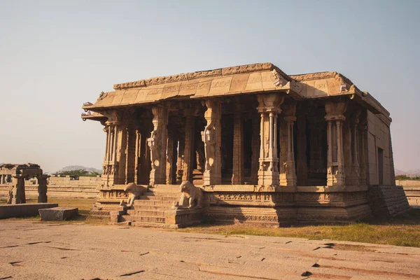 Hampi Karnataka Hindistan Daki Tapınak Harabelerinin Manzarası — Stok fotoğraf