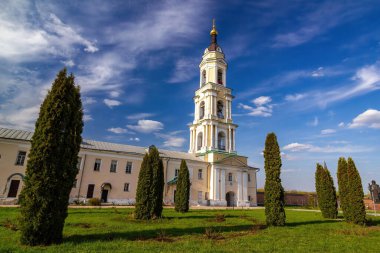 Kolomna şehrindeki Epifani Staro-Golutvin Manastırı 'nın güzel bir manzarası