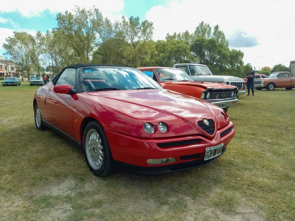 Red Sport Alfa Romeo Spider Type 916 Roadster Early 1990S — Stockfoto