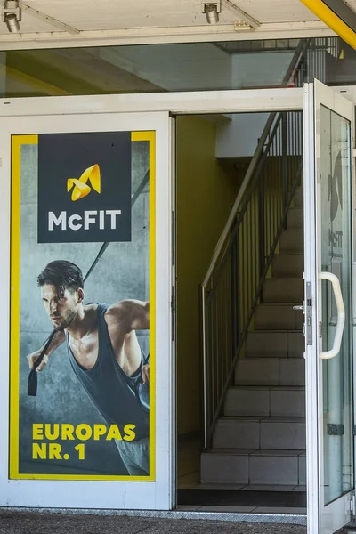 Neuwied Germany June 2022 Entrance Mcfit Body Building Fitness Center — Stock Photo, Image