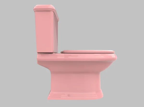 Closet Pink Toilet Bathroom Porcelain Illustration — Stock Photo, Image