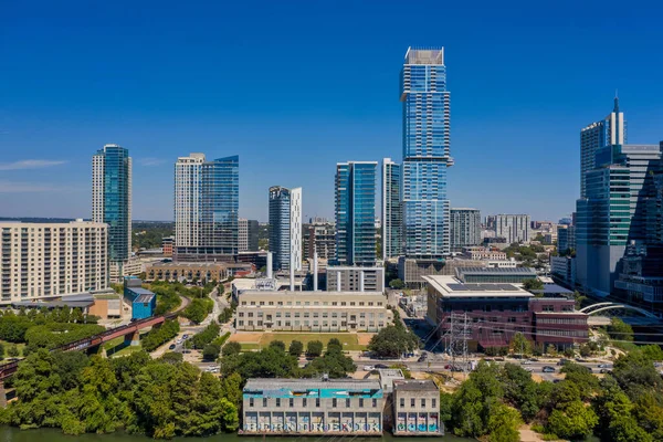 Aerial View Austin Skyline Usa — Stock Photo, Image