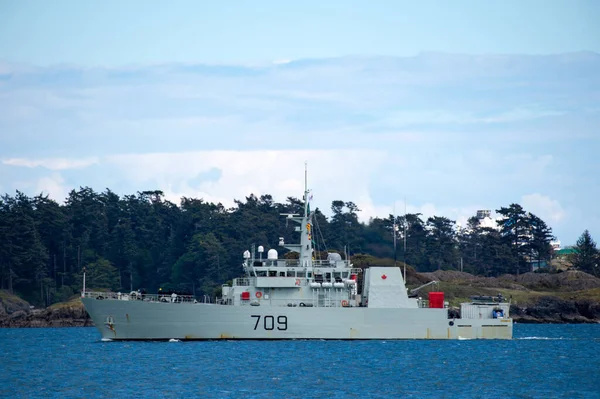 Canadian Military Ship Cfb Esquimalt Victoria British Columbia Canada — Stok fotoğraf