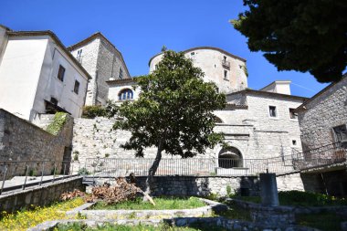 A small square in Gesualdo - a small village in the province of Avellino, Italy