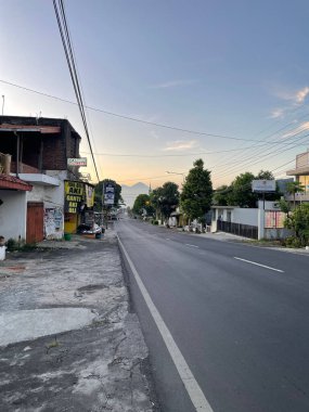 A beautiful shot of the street in Malang, Indonesia