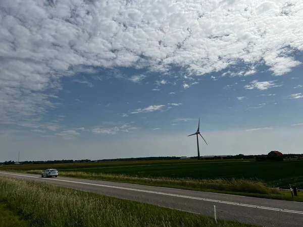 Beautiful Sky Windmill Picture — Stock Photo, Image