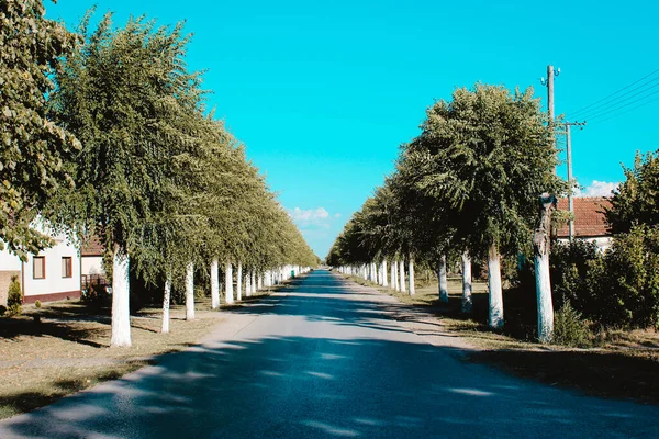 Small Village Called Belo Blato Most Beautiful Street Blue Sky — Zdjęcie stockowe