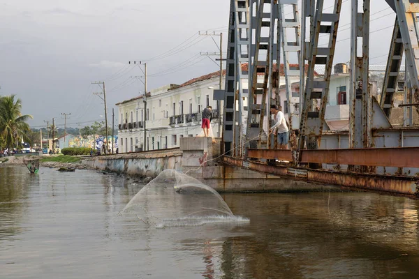 Fiskarna Bron Över Versailles Som Rinner Yumuri River Matanzas Kuba — Stockfoto