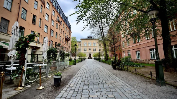 Ulička Vedoucí Konferenčního Centra Norra Latin Stockholmu Švédsku — Stock fotografie