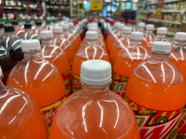 Grovetown Usa Retail Store Drinks Orange Liter Tops Mtn Dew — Fotografia de Stock