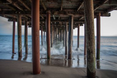 A view of an under the pier in Aptos town