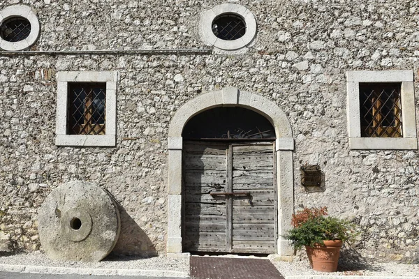 Door Old House Giuliano Roma Village Lazio Region Italy — Stock Photo, Image