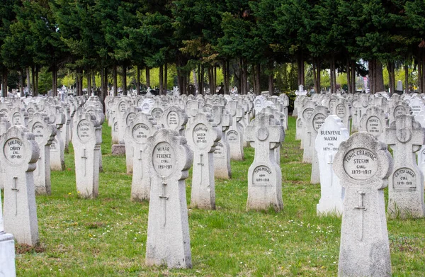 第一次世界大戦で亡くなった人々の墓碑 — ストック写真