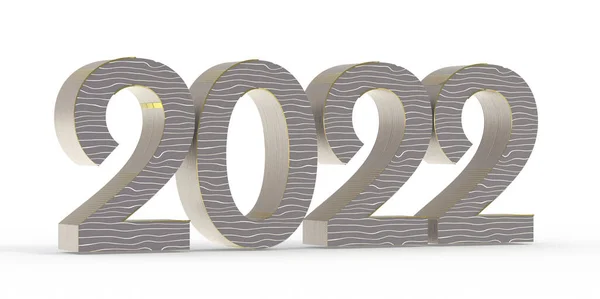 Uma Ilustração Criativo 2022 Ano — Fotografia de Stock