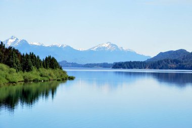 Bariloche, Arjantin 'deki güzel manzara ve Nahuel Huapi Gölü