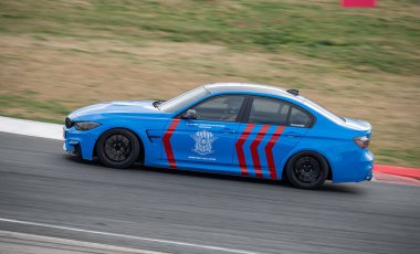 BMW F80 M3 drifting on the circuit