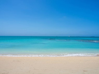 A landscape view of the beautiful beach