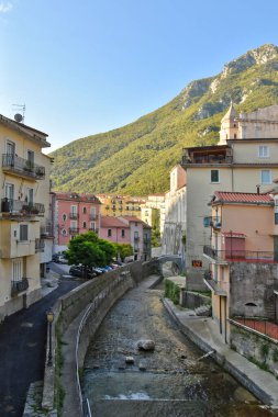 The small river of Campagna, village in the province of Salerno, Italy