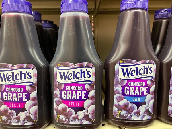 Grovetown Usa Retail Store Jelly Welchs Grape Jelly Variety — Fotografia de Stock