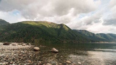 Peaceful and serene mountain and lake in Golden Ears Provincial Park, Maple Ridge, British Columbia. An image of mindfulness.