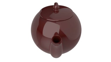 Klasik çirkin çaydanlık 3d Klasik sevimli illüstrasyon canlandırıcı