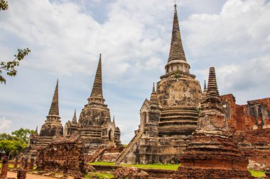 Tayland Wat Phra Si Santhe Ayutthaya Tayland Güneydoğu A
