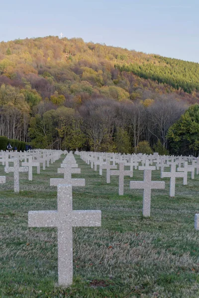 Beautiful View Crosses Hartmannswillerkopf Alsace France — Stockfoto