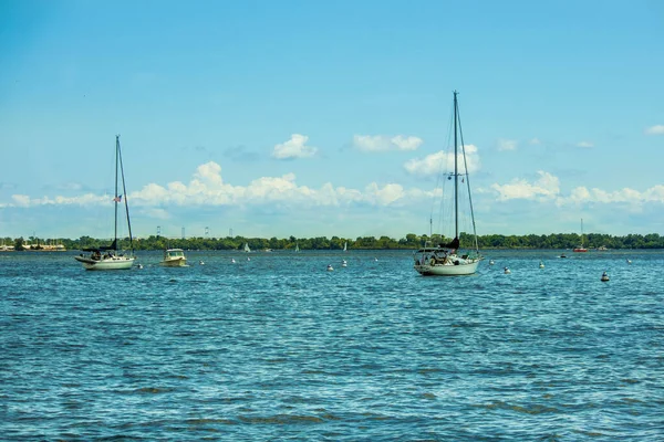 Eine Schöne Landschaft Des Hafens Von Annapolis Von Einem Boot — Stockfoto