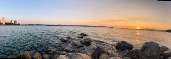 Beautiful Landscape Horizon Sea Sunset — Stock Photo, Image