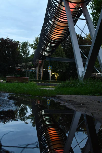 Slinky Springs Fame Bridge Kaisergarten Oberhausen Germany — Photo