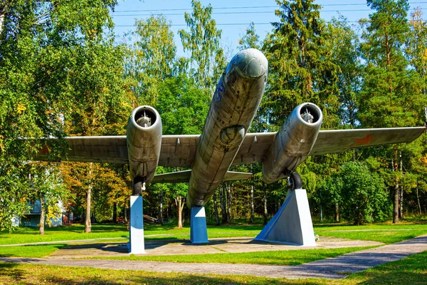 Attraction Skulte Riga Airport Monument Airplane — Fotografia de Stock