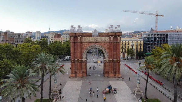 Arco Trionfo Barcellona Catalogna Spagna — Foto Stock