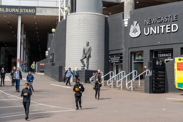 Main Entrance James Park Home Newcastle United Football Club Newcastle — Zdjęcie stockowe