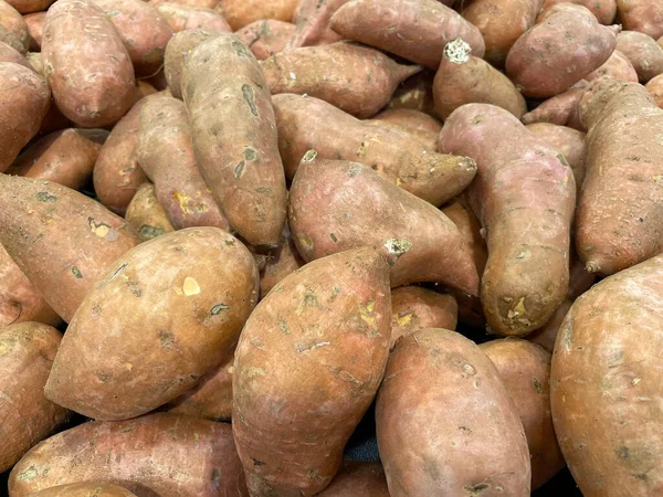Augusta Usa Retail Store Fresh Produce Sweet Potatoes — Stok fotoğraf