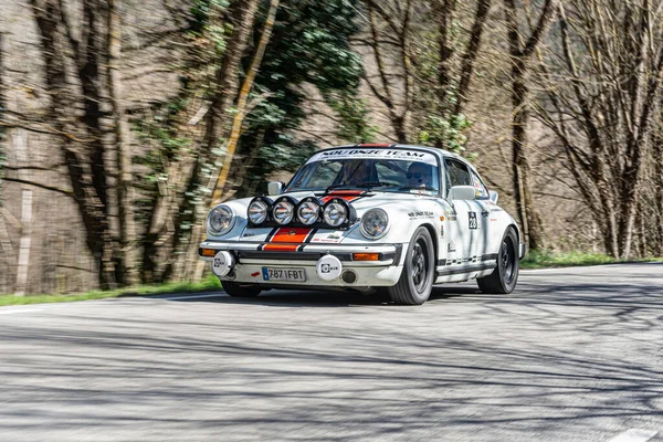 German Sports Car Asphalt Rally Porsche 911 — Foto Stock