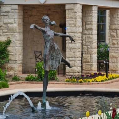 The Sculptures by Tom Corbin at Ewing and Muriel Kauffman Memorial Gardens in Kansas City Missouri clipart