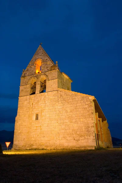 Aged Church Evening Northern Spain — Photo
