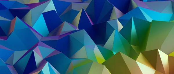 Render Abstract Low Poly Background — Stockfoto