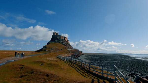 Beautiful Shot Lindisfarne Castle Holy Island Kingdom Northumberland England — Stockfoto