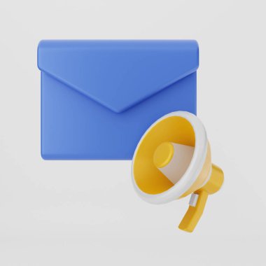 Gri arkaplandaki bir e- posta simgesinin çizimi