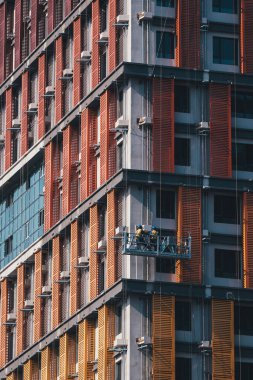 Renkli özel mimari yapı.