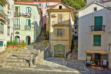The old houses in Campagna, a village in the province of Salerno, Italy
