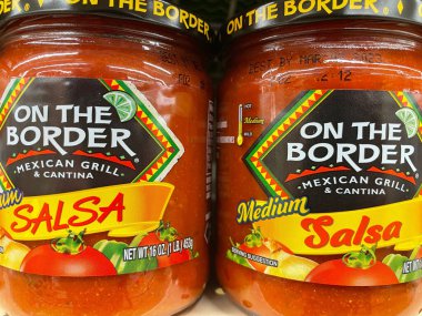 Grovetown, Ga USA - 05 03 22: Retail store chip dip South of the border salsa